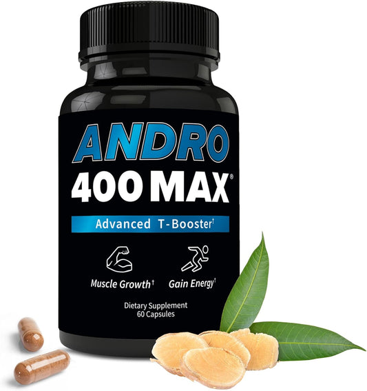 Max Advanced T-Support & Nitric Oxide Booster – Tongkat Ali with L-Arginine & L-Citrulline – Supports Blood Flow, Circulation, and Physical Performance – 1 Pack, 60 Capsules
